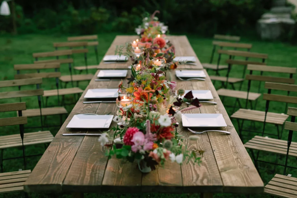 fleurs table champetre